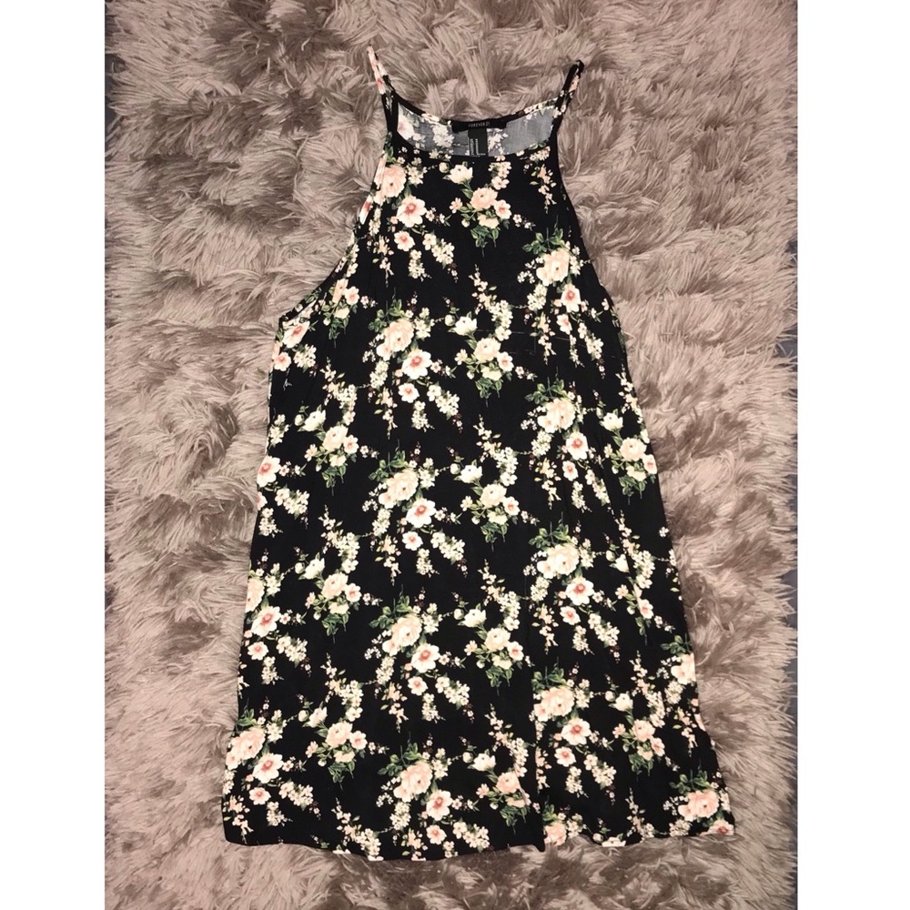 Black Floral Dress from Forever21